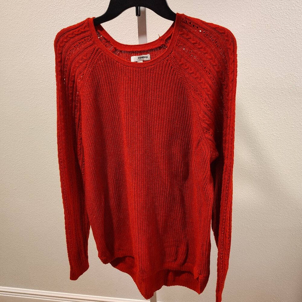 Sonoma Women's Red Sweater Size XL